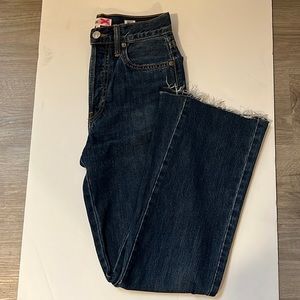 Redone Leandra flare high waisted button fly jeans 70s style